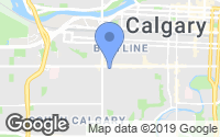 Map of Banff Trail, AB