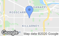 Map of Banff Trail, AB